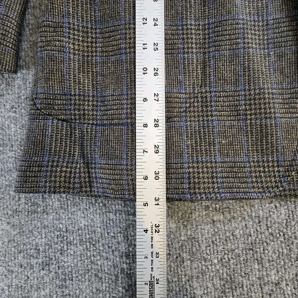 Rubensteins Blazer Mens 42LGray Plaid  Blend (New Orleans)